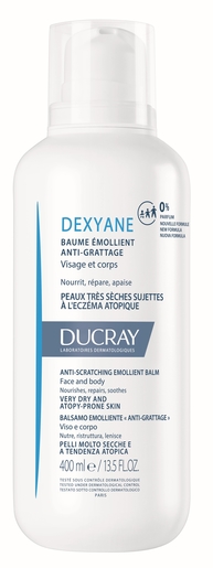 Ducray Dexyane Baume Emollient Anti-grattage 400ml | Sécheresse cutanée sévère