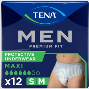 TENA Men Premium Fit Pants S/M 12 pièces