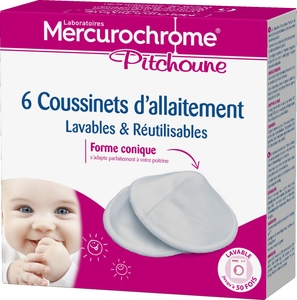 Mercurochrome Coussinet Allaitement Reutil. 6