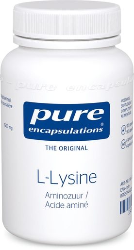 L-Lysine Acide Aminé 90 Capsules | Acides aminés