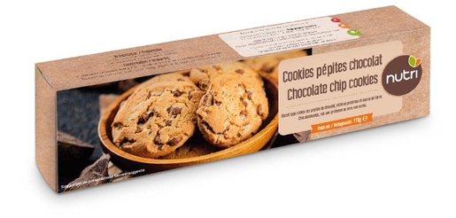 Nutripharm Cookies Pépites De Chocolat 8x9,2g | Régimes protéinés