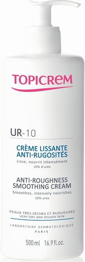 Topicrem UR10 Crème Lissante Anti-Rugosité 500ml | Hydratation - Nutrition
