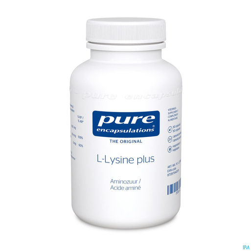Pure Encapsulations L-lysine Plus 90 Capsules | Acides aminés