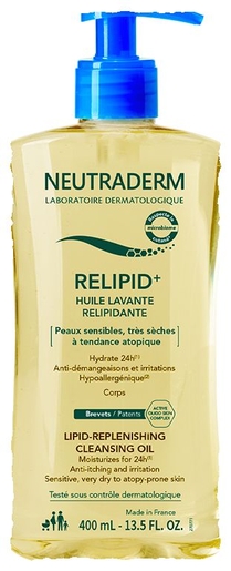 Neutraderm Huile Lavante Relipid+ 400ml | Bain - Douche