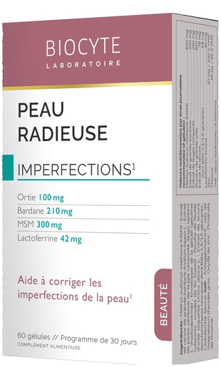 Biocyte Peau Radieuse 60 Gélules | Acné - Imperfections