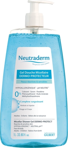 Neutraderm Gel Douche Micellaire Dermo-Protecteur 1L | Bain - Douche
