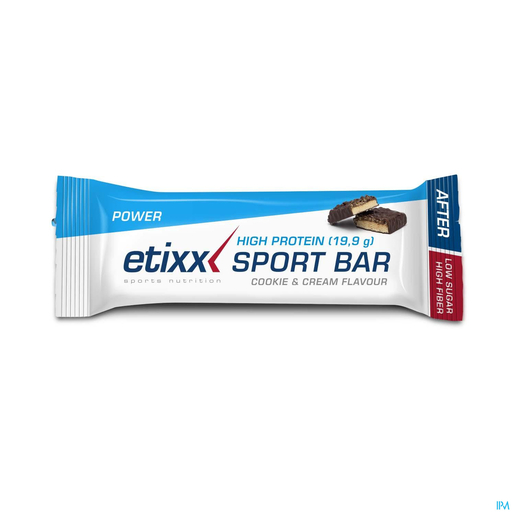 Etixx High Protein Bar Cookie &amp; Cream 55g | Pour sportifs