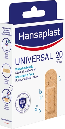 Hansaplast Universal Pansement 20 strips | Pansements - Sparadraps - Bandes