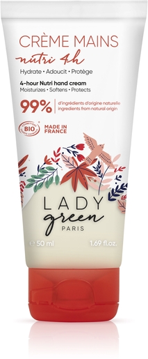 Lady Green Crème Mains Nutri 4h 50ml | Mains Hydratation et Beauté