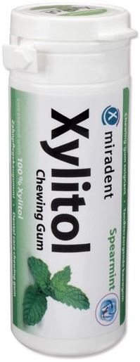 Miradent 30 Chewing Gum Xylitol Menthe Verte Sans Sucre | Haleine