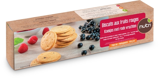 Nutripharm Biscuits Fruits Rouges4 Sachets x 5 Biscuits | Régimes protéinés