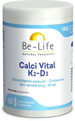 Be Life Calci Vital K2 D3 60 Gélules | Calcium