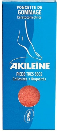 Akileine Bleue Poncette Gommage Pieds | Pieds secs