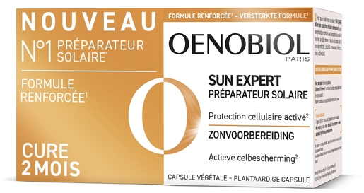 Oenobiol Sun Expert Préparateur Solaire 2x30 Capsules | Compléments alimentaires et activateurs bronzage