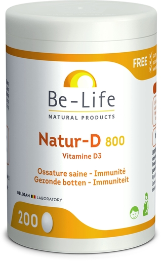 Be Life Natur D 800 200 Gélules | Vitamines D