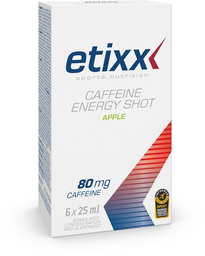 Etixx Caffeine Energy Shot 6x25ml | Endurance