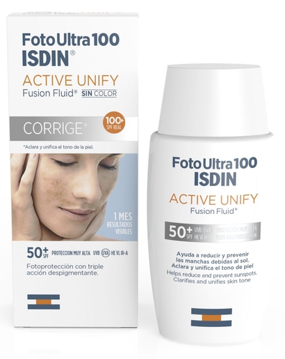 ISDIN FotoUltra Active Unify Fusion Fluid SPF50+ 50ml | Troubles de la pigmentation