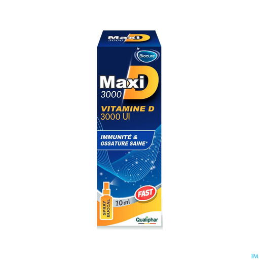 Biocure Maxi 3000 D Spray 10ml | Défenses naturelles - Immunité