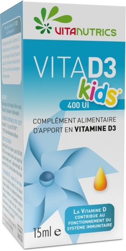 VitaD3 Kids 400UI Gouttes 15ml | Vitamines D