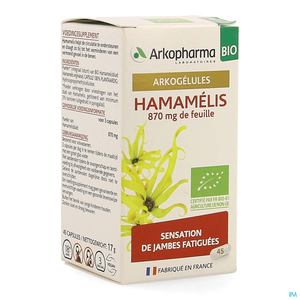 Arkogelules Hamamelis Bio 45 Gélules