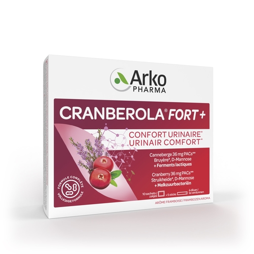Cranberola Fort+ Confort Urinaire 10 Sachets | Confort urinaire