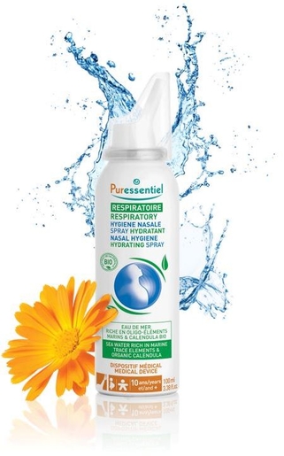Puressentiel Respiratoire Spray Nasal Hydratant 100ml | Respiration - Nez