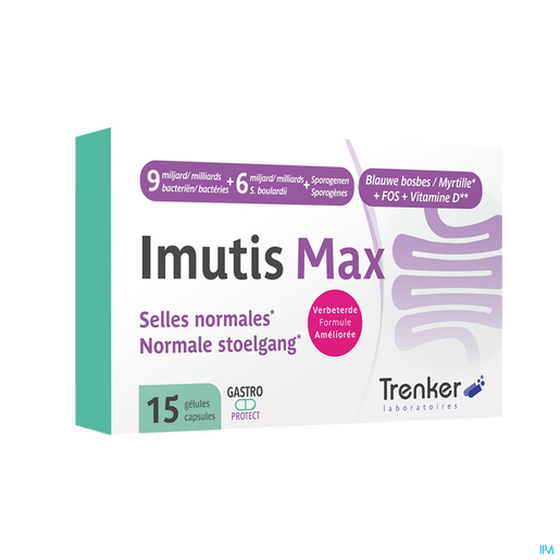 Imutis Max 15 Capsules | Probiotiques - Prébiotiques