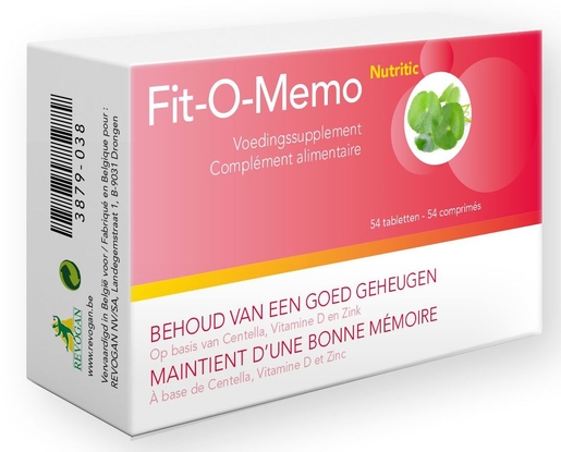 Fit-O-Memo 54 Comprimés | Mémoire - Concentration