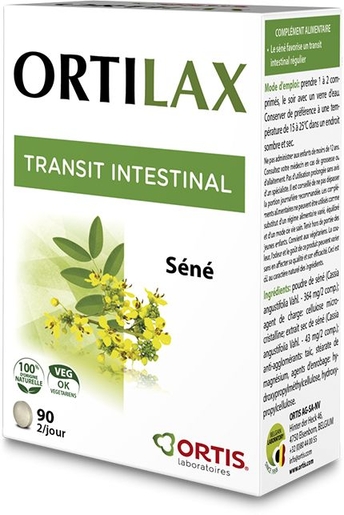 Ortis Ortilax Transit Intestinal 90 Comprimés | Digestion - Transit