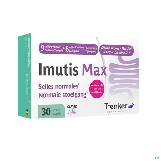 Imutis Max 30 Capsules | Probiotiques - Prébiotiques