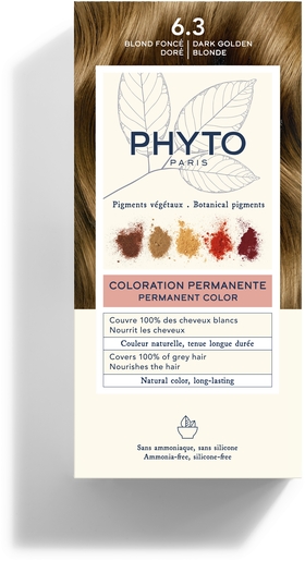 Phytocolor Kit Coloration Permanente 6.3 Blond Foncé Doré | Coloration