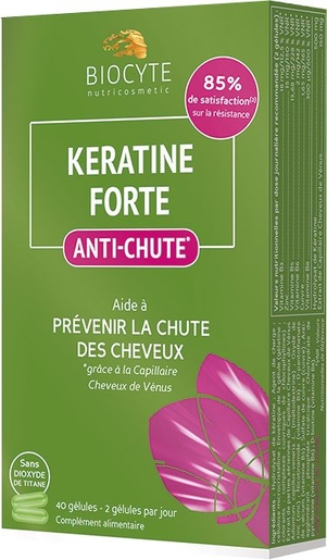 Biocyte Keratine Forte Anti-chute 40 Gélules | Chute