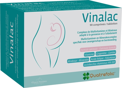 Vinalac Formule Optimise 90 capsules | vitamines grossesse