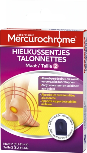 Mercurochrome Talonnettes T2 | Pieds fatigués