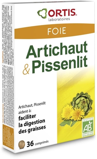 Ortis Artichaut-Pissenlit Bio 36 Comprimés | Foie