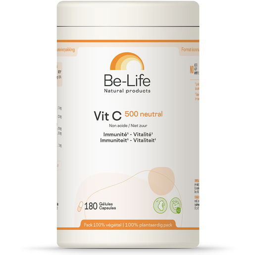 Be Life Vit C 500 Neutral 180 Gélules | Antioxydants