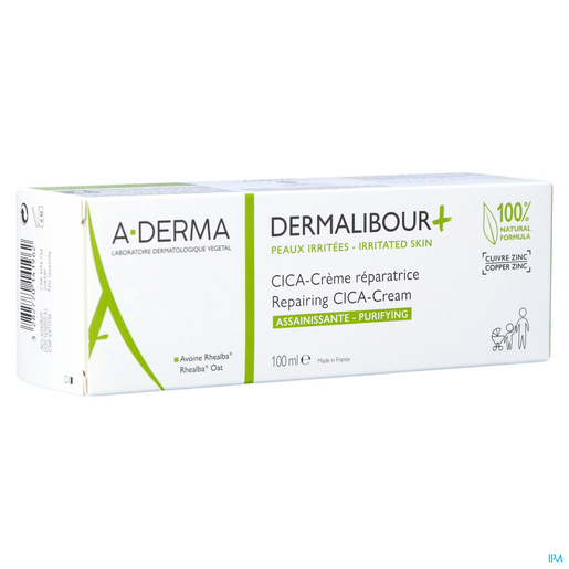 A-Derma Dermalibour+ CICA Crème Réparatrice Assainissante 100ml | Irritations cutanées