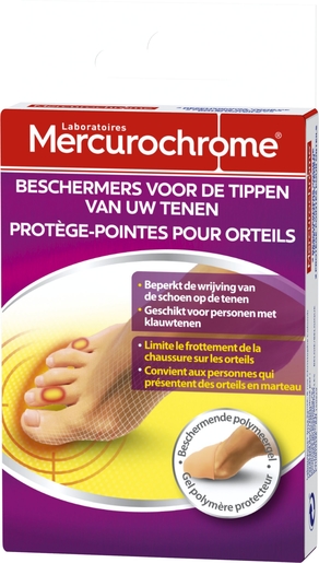 Mercurochrome Protege Pointes Orteils | Pieds fatigués