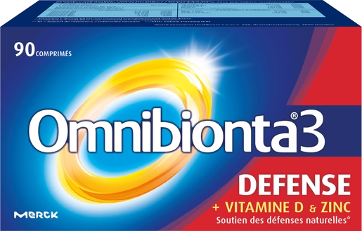 Omnibionta-3 Défense 90 Comprimés | Multivitamines