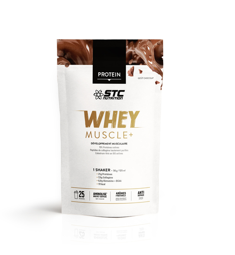 Stc Nutrition Whey Muscle+ Chocolate 750g | Pour sportifs