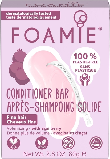 Foamie Conditioner Bar Baies D&#039;Açaï 80g | Hygiène quotidienne
