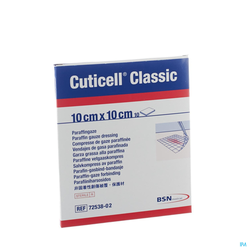 Cuticell Classic Cp Gaze 10,0x10cm 10 7253802 | Pansements - Sparadraps - Bandes