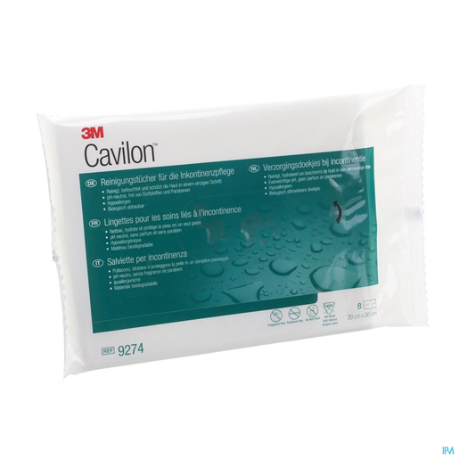 Cavilon Lingettes Soin Incontinence 8 9274 | Soins et hygiène