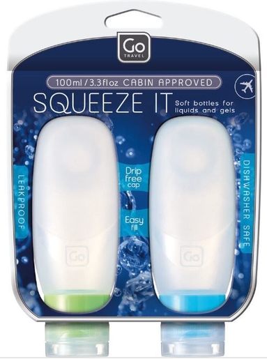 Go Travel Squeezy Bottles 2x100ml | Beauty to Go