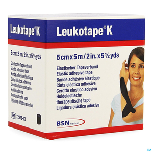 Leukotape K Bande Adhesive Elastique Noir 5cmx5m 1