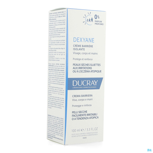 Ducray Dexyane Crème Barrière Isolante 100ml | Sécheresse cutanée sévère