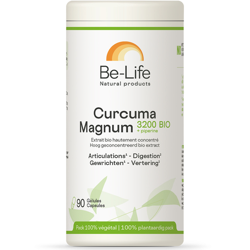 Be Life Curcuma Magnum 3200 Bio 90 Gélules | Digestion - Transit
