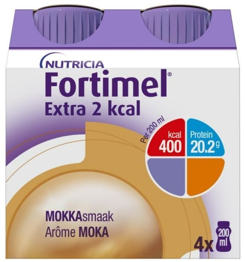 Fortimel Extra 2 Kcal Moka 4x200ml | Nutrition