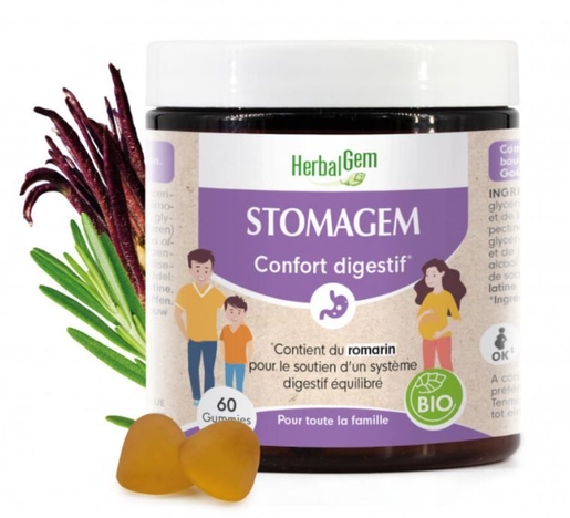 HerbalGem Stomagem 60 Gummies | Digestion - Transit