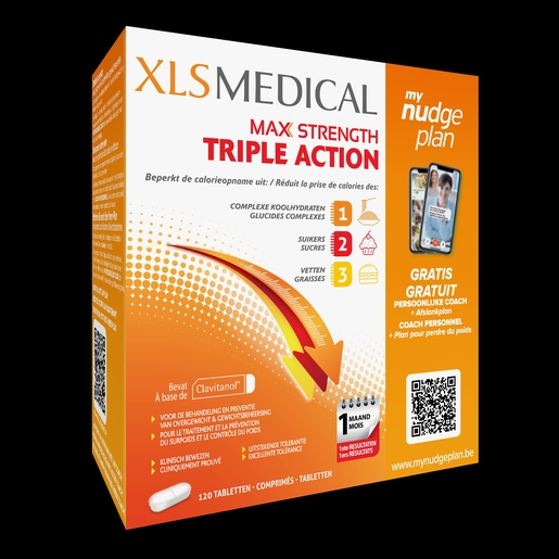 XLS Medical Maximum Strength 120 Comprimés | Contrôle du poids